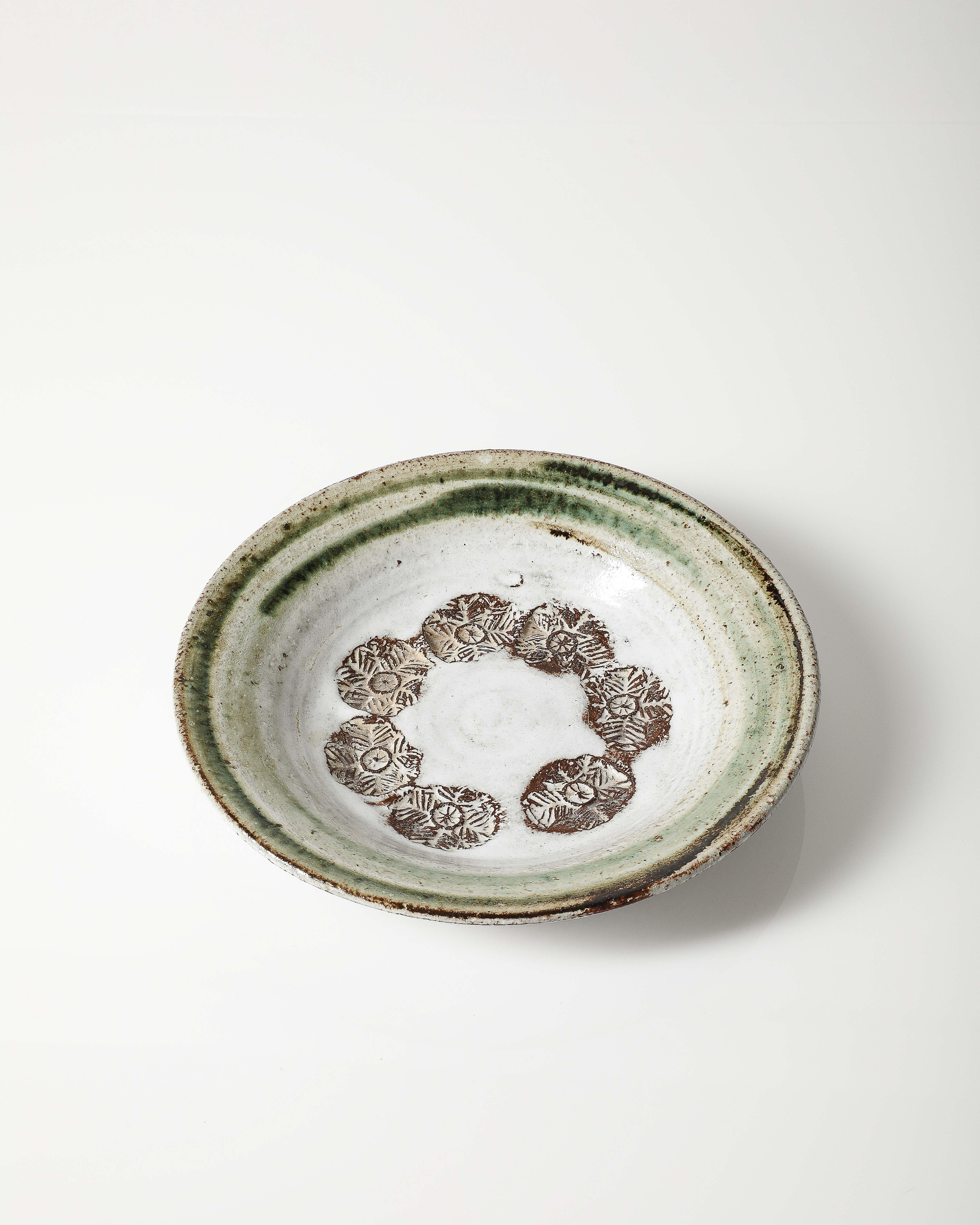 Glazed Ceramic Plate by Albert Thiry, France, c. 1970 6