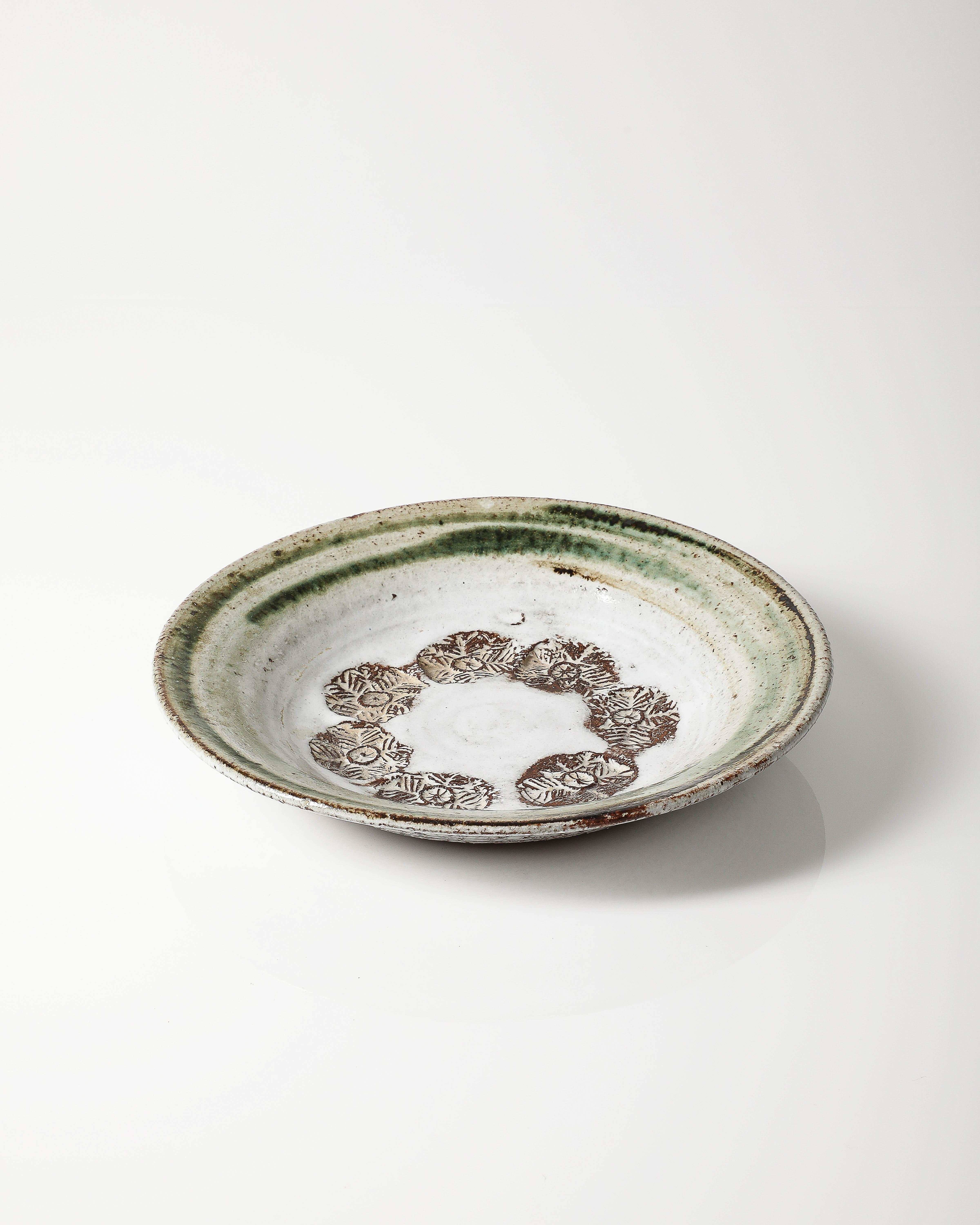 Glazed Ceramic Plate by Albert Thiry, France, c. 1970 7