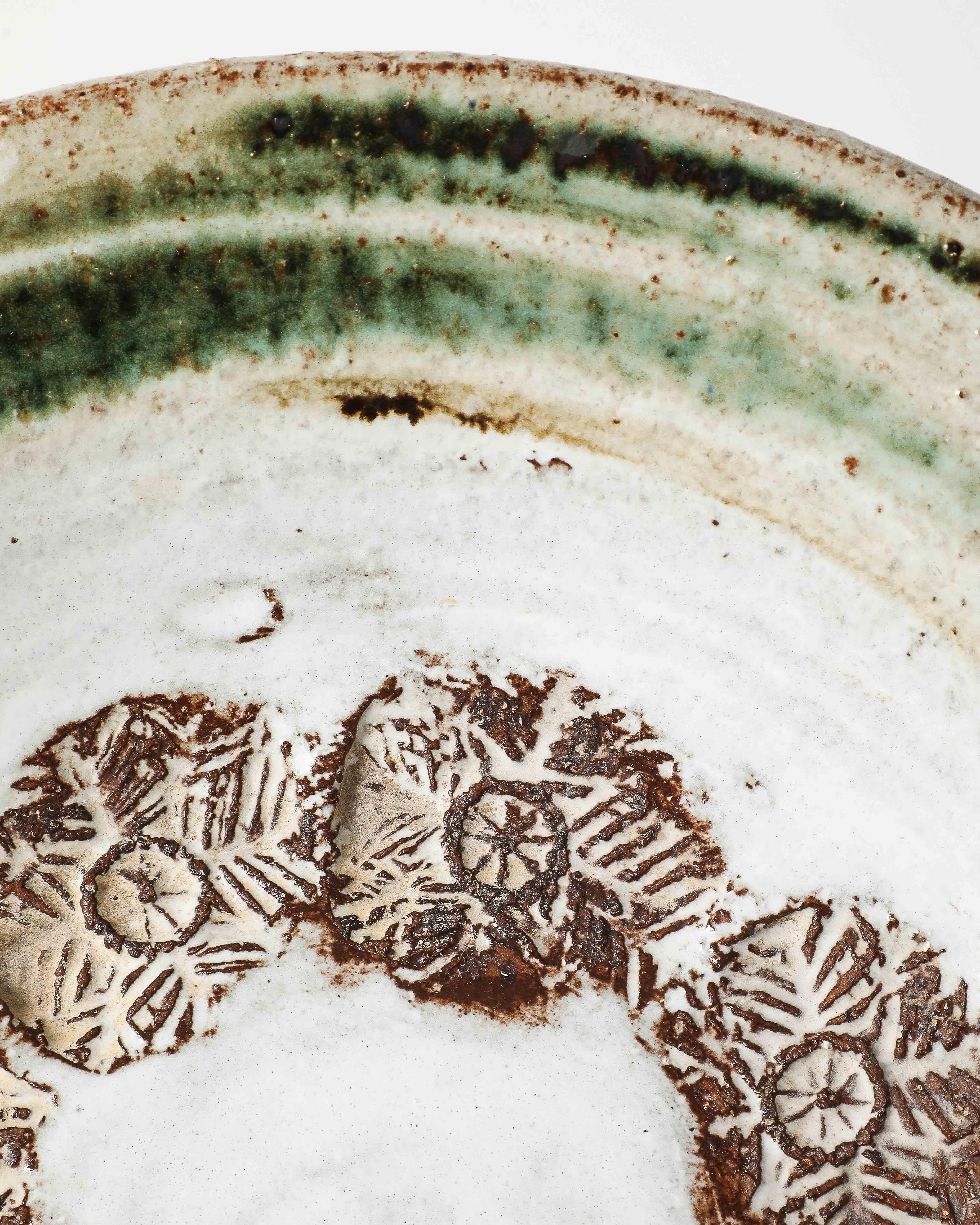 Glazed Ceramic Plate by Albert Thiry, France, c. 1970 11