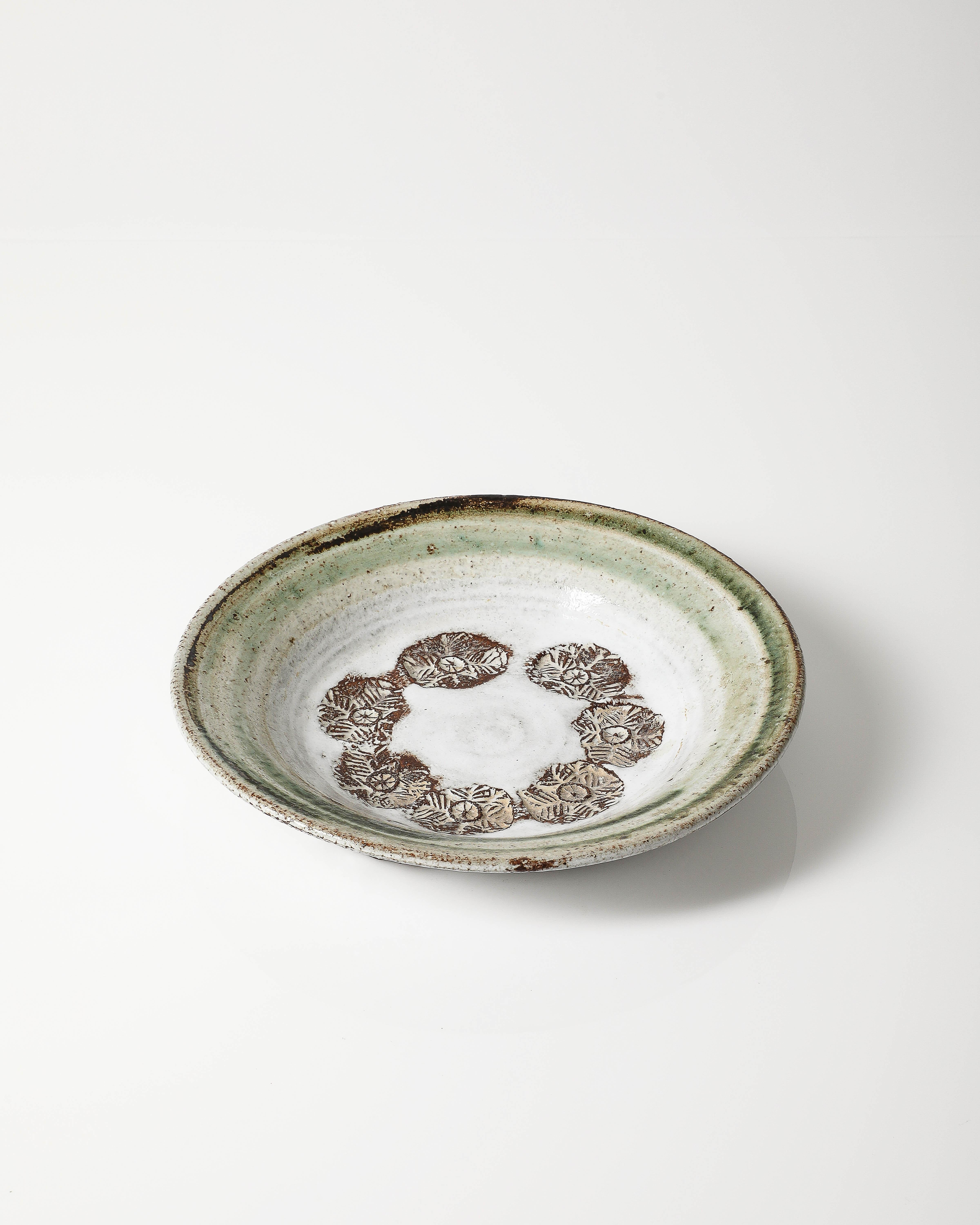Glazed Ceramic Plate by Albert Thiry, France, c. 1970 1