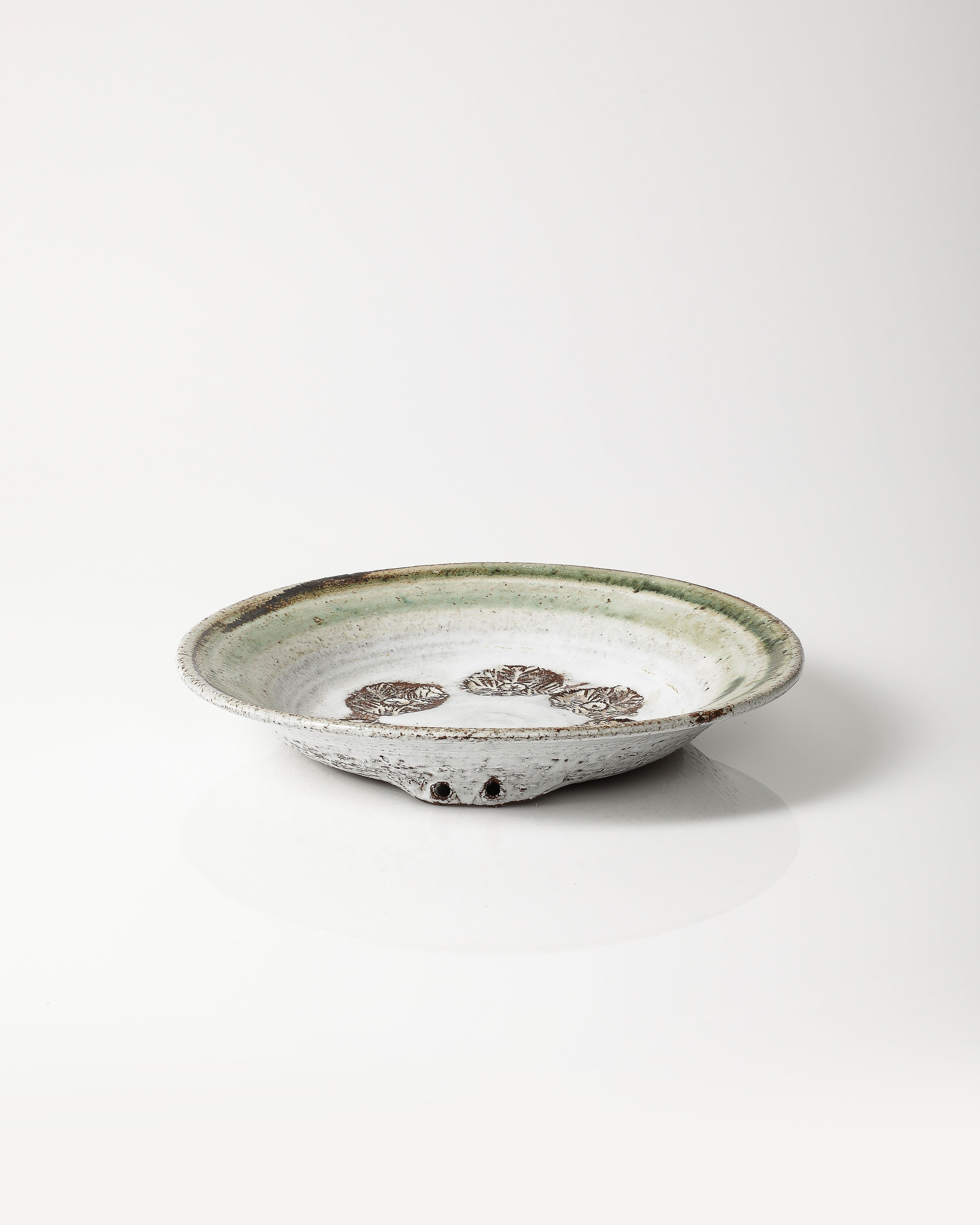 Glazed Ceramic Plate by Albert Thiry, France, c. 1970 2