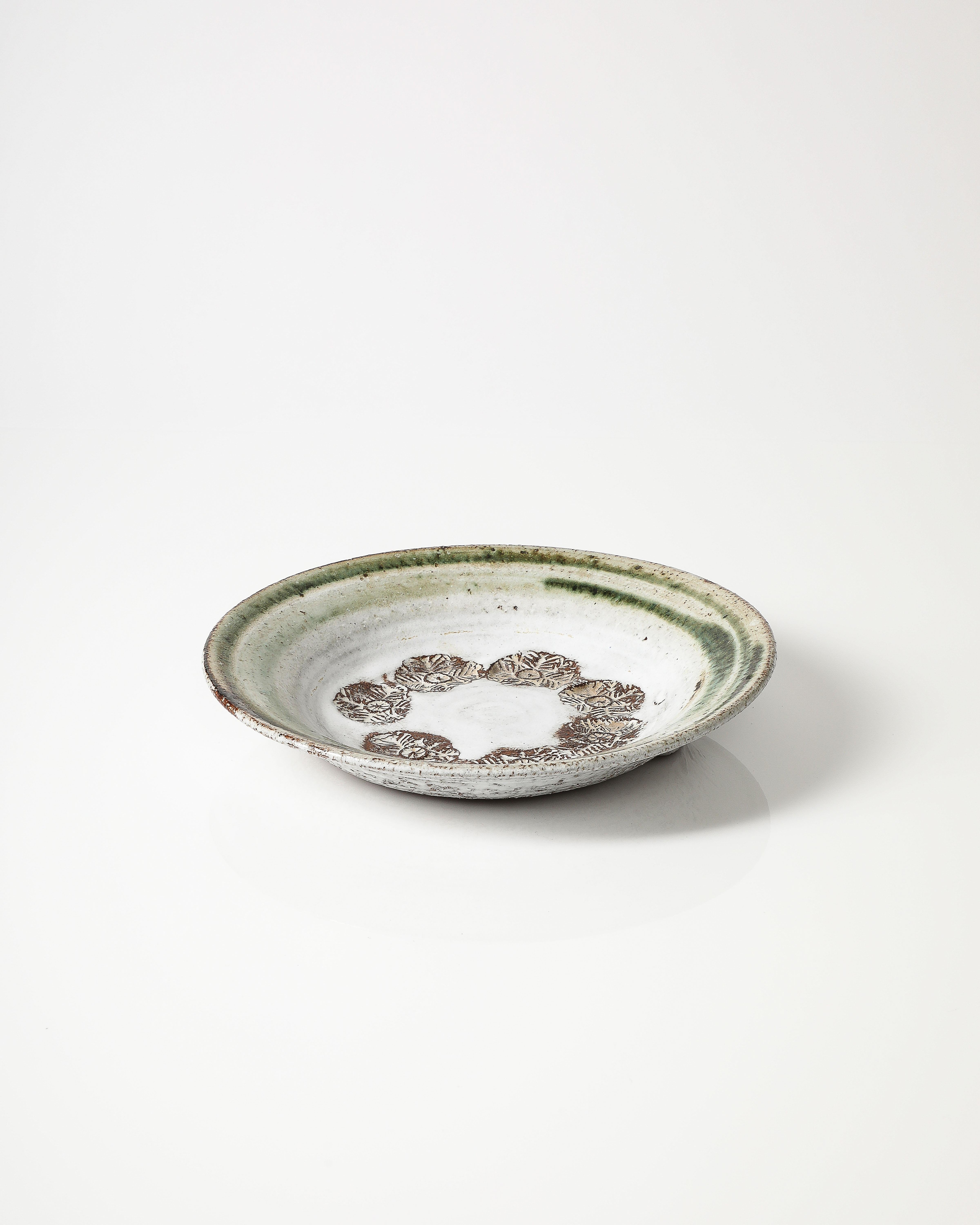 Glazed Ceramic Plate by Albert Thiry, France, c. 1970 3