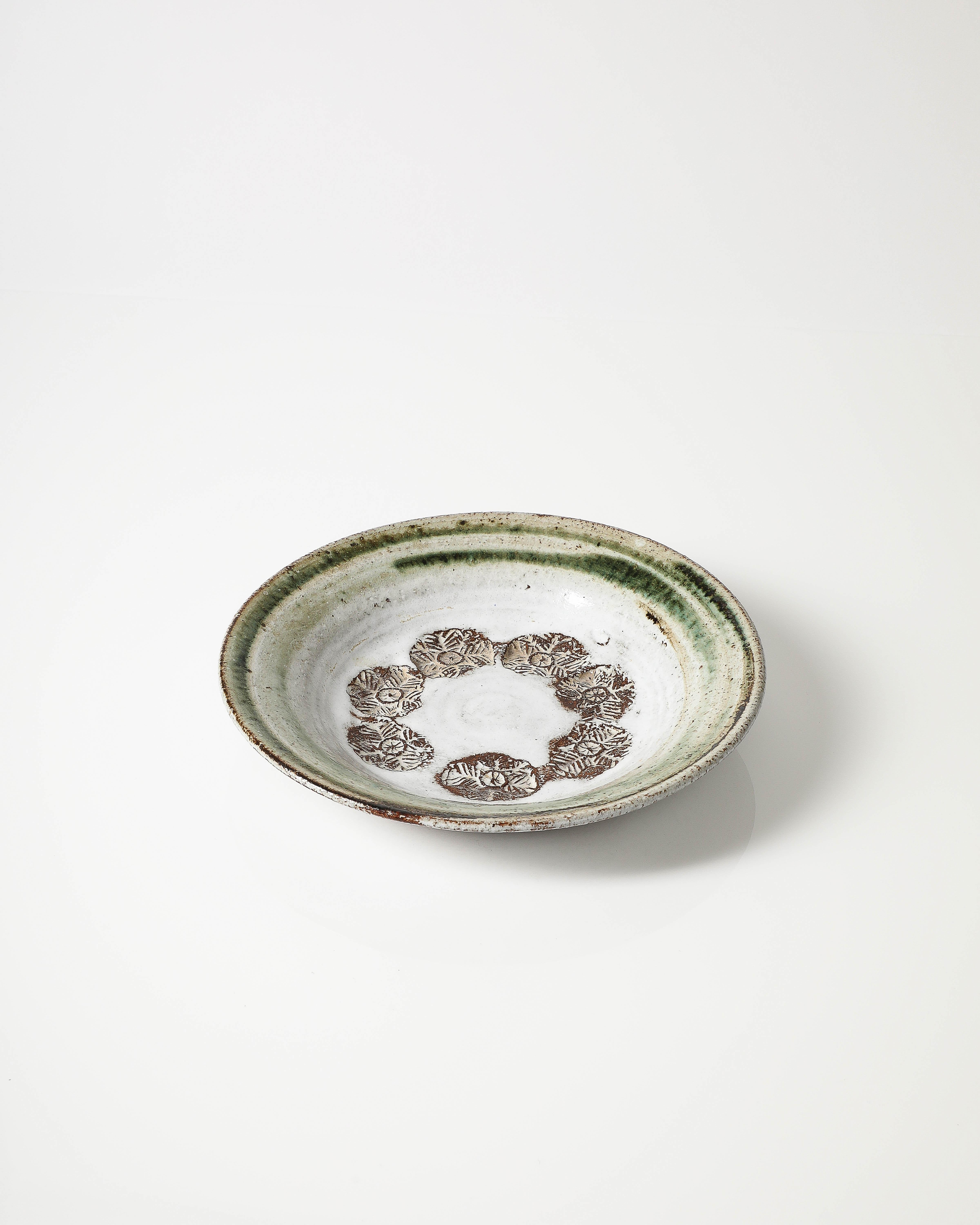 Glazed Ceramic Plate by Albert Thiry, France, c. 1970 4