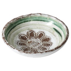 Piatto in ceramica smaltata di Albert Thiry, Francia, c.C. 1970