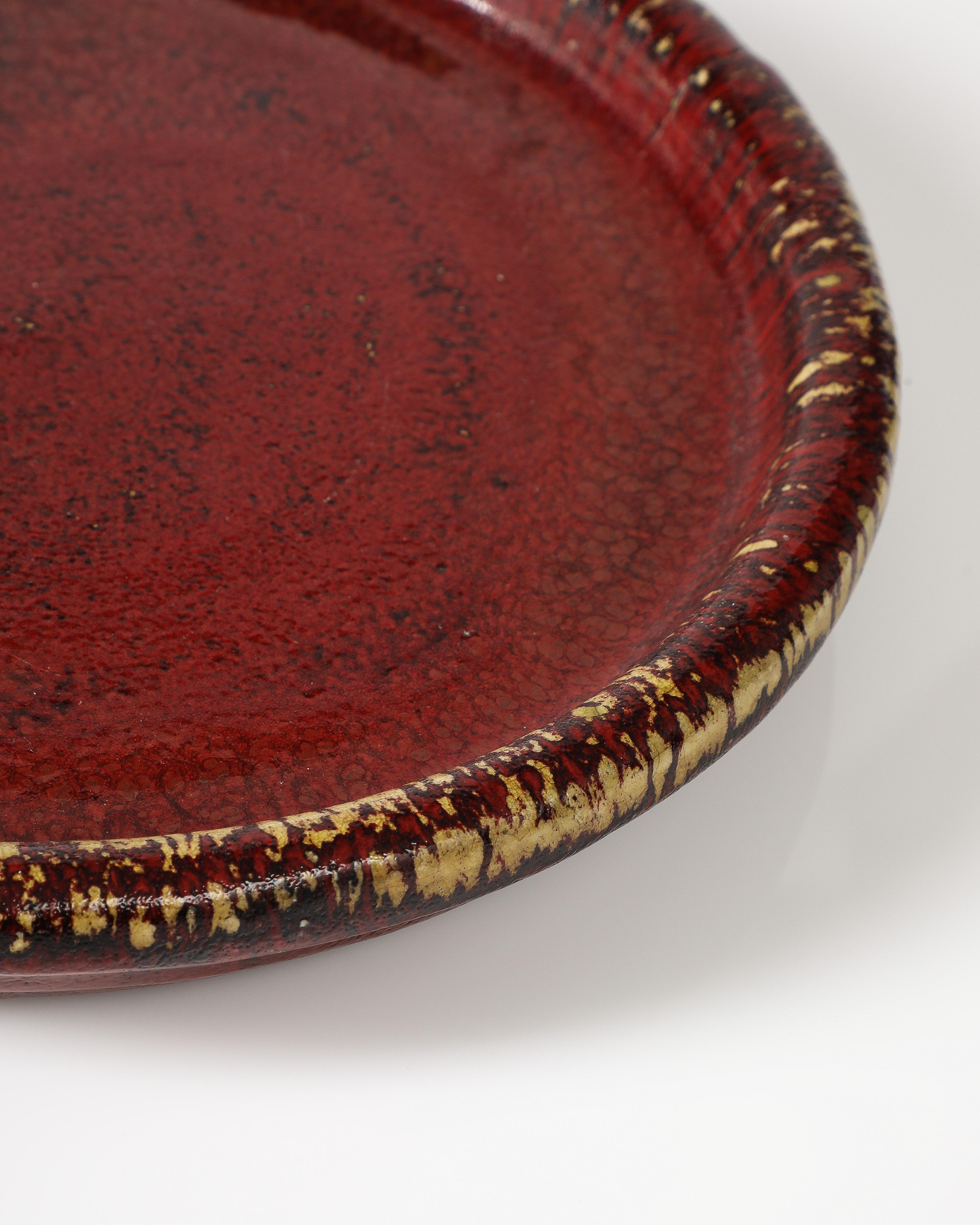 Piatto in ceramica smaltata di Hoganas, Svezia, 1960 ca. in vendita 3