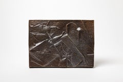 Glazed ceramic plate by Pierre Martinon, 1995.