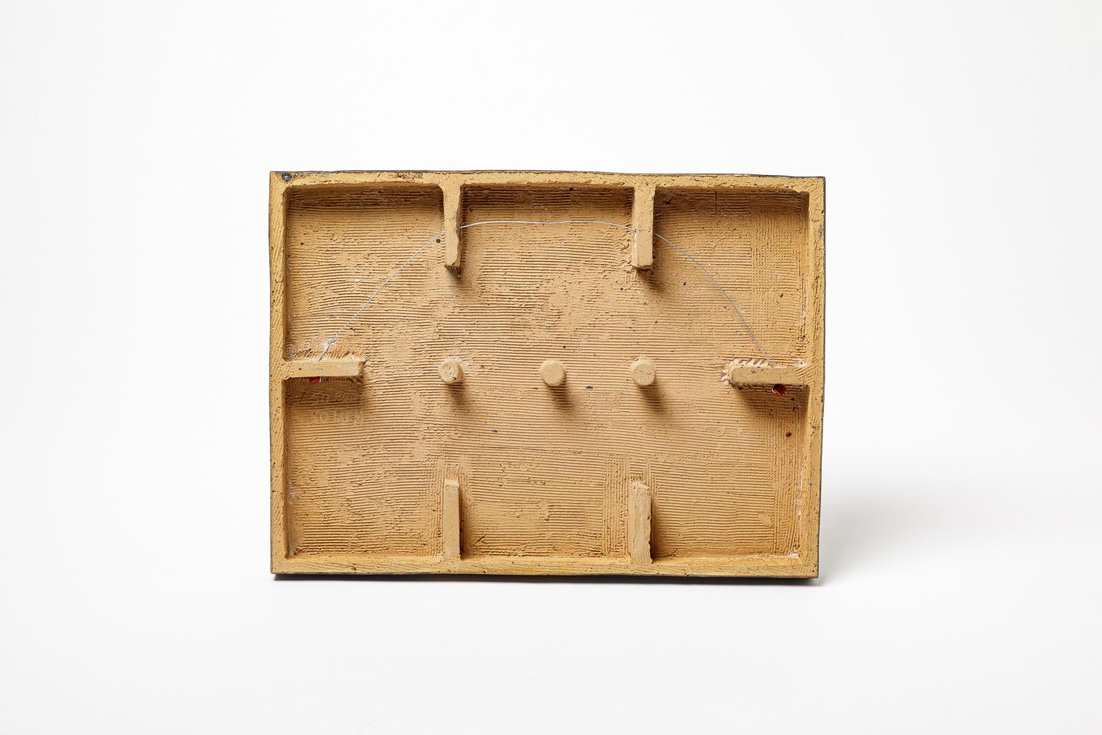 Beaux Arts Glazed ceramic plate by Pierre Martinon, 1995. For Sale