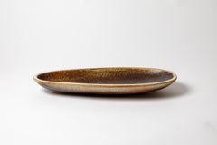 Assiette en céramique émaillée à Vallauris, vers 1982.