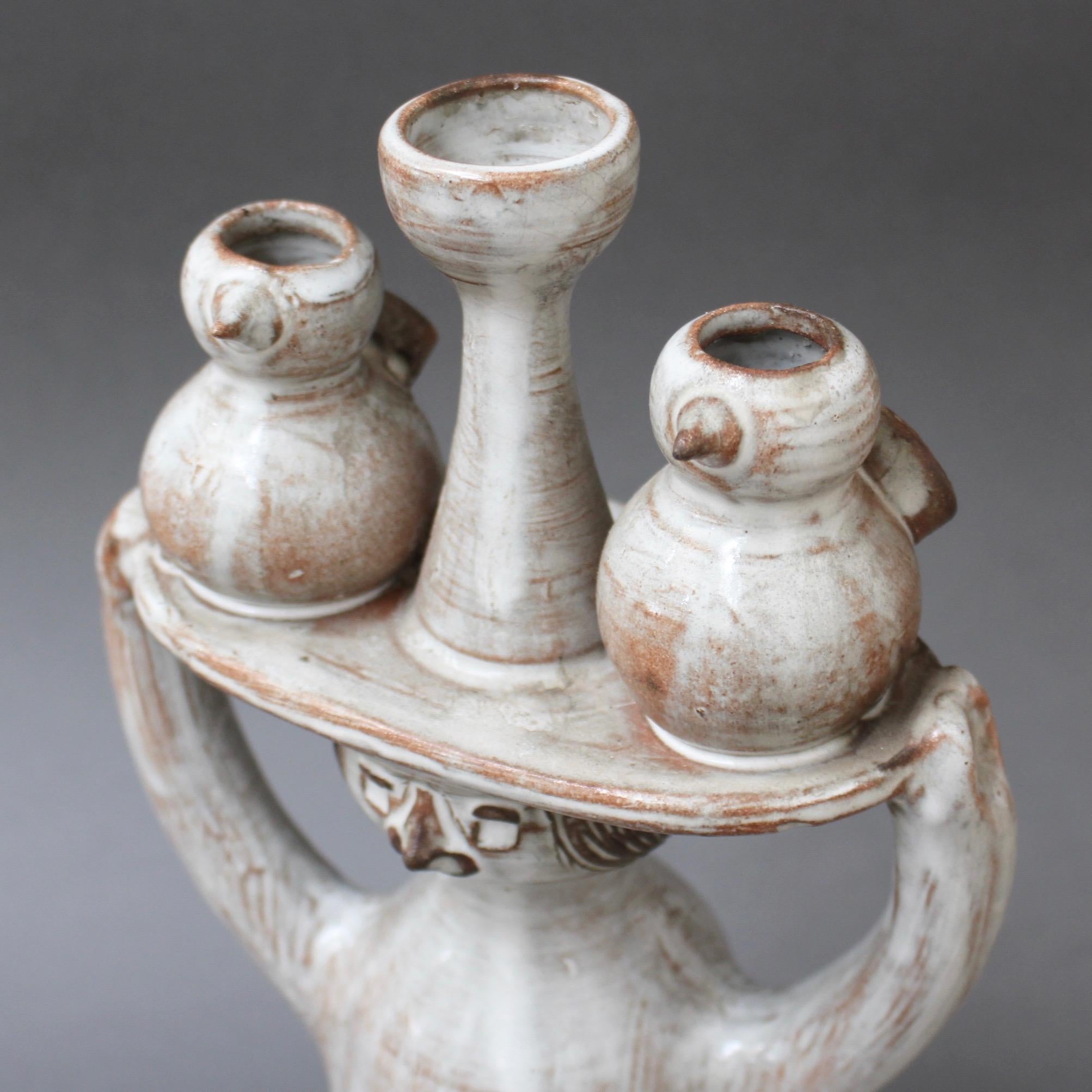Glazed Ceramic Pottery Carrier by Jacques Pouchain / Atelier Dieulefit 4