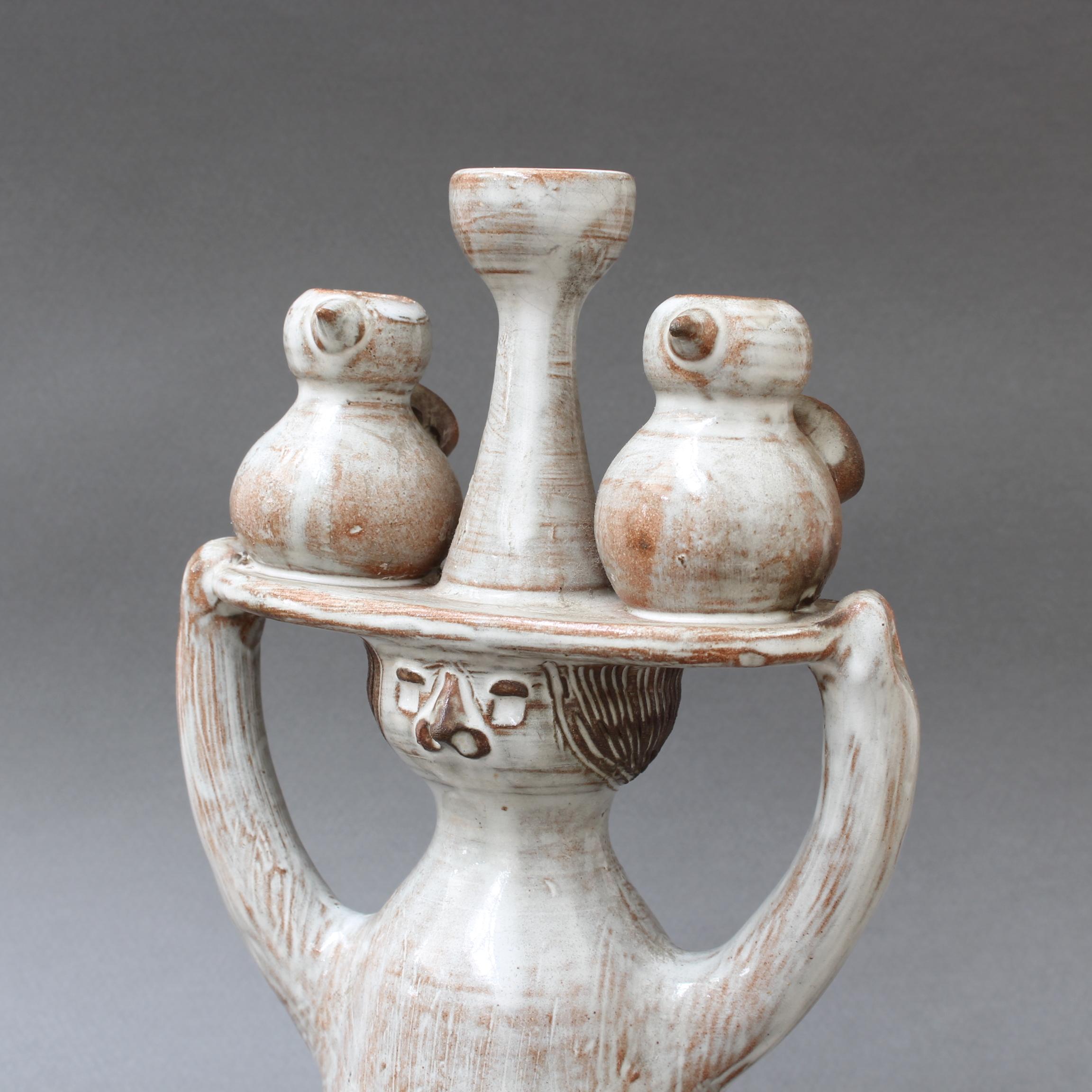 Glazed Ceramic Pottery Carrier by Jacques Pouchain / Atelier Dieulefit 3