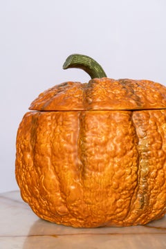 Glazed Ceramic Pumpkin, France, circa 1960