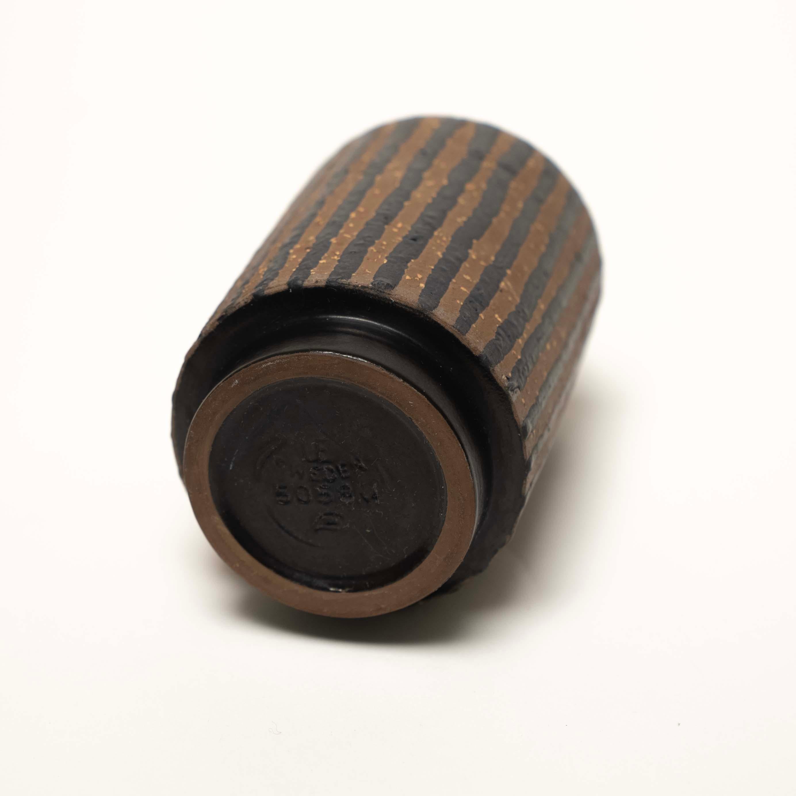 Glazed Ceramic “Ringo” Vase by Mari Simmulson for Upsala Ekeby, Sweden, c. 1965 For Sale 1