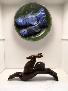 Glazed Ceramic Roe, 1960's