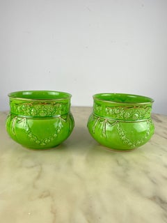 Glazed Ceramic Saucers, Italy, 1950s