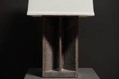 Glazed Ceramic Sculptural Lamp - Smoke