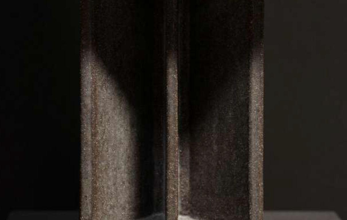Cuit Lampe sculpturale en céramique émaillée - Smoke en vente