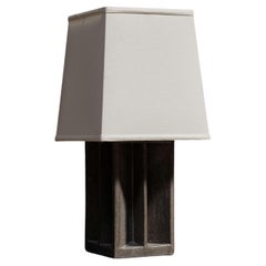 Glazed Ceramic Sculptural Lamp - Smoke