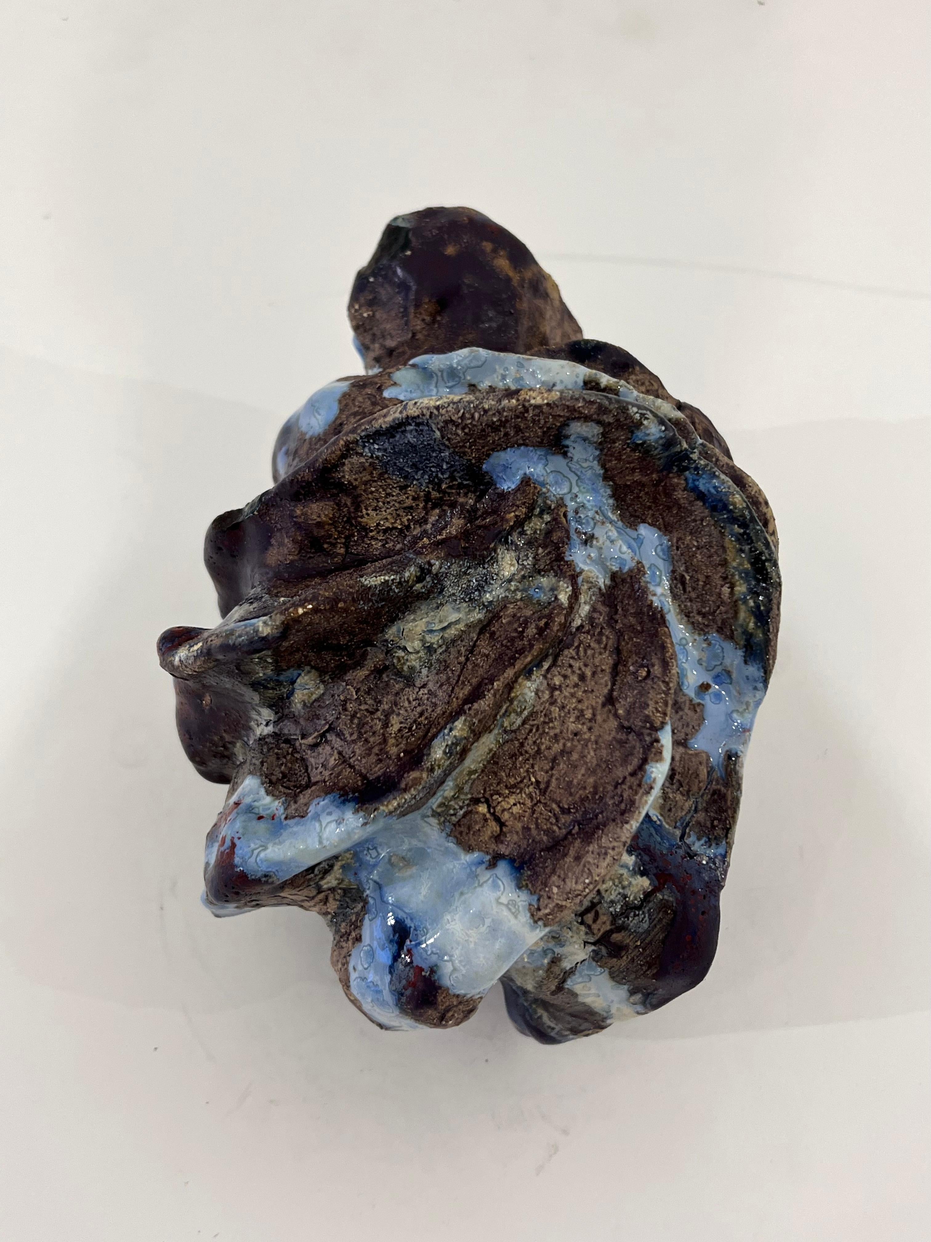 Vaso piccolo scultoreo in ceramica smaltata di Henrik Folsgaard in vendita 4