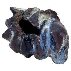 Glazed Ceramic Sculptural Small Vase by Henrik Folsgaard