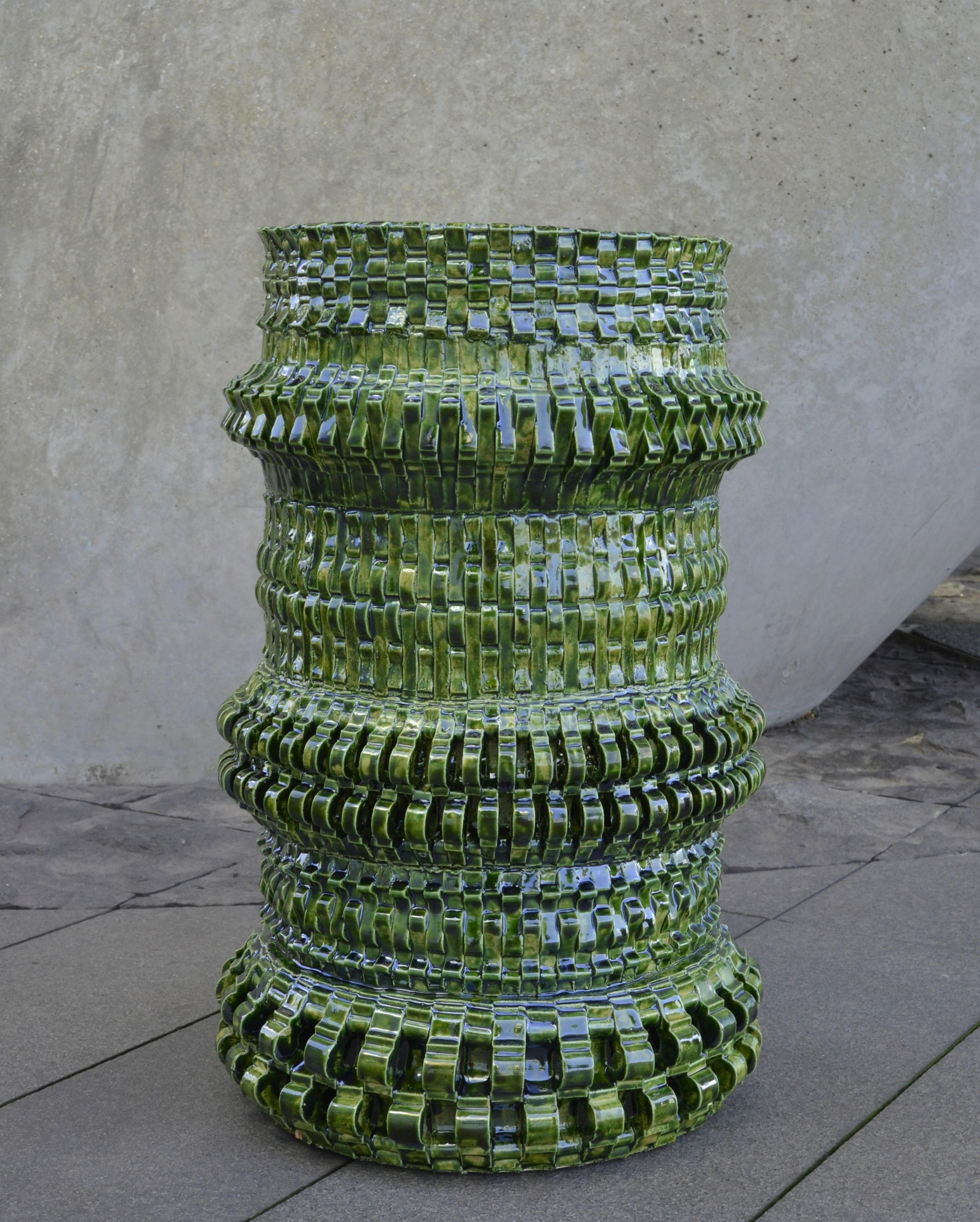 Glazed ceramic  sculptural vase by Freyja Dorren Unique Contemporary UK In New Condition For Sale In London, GB