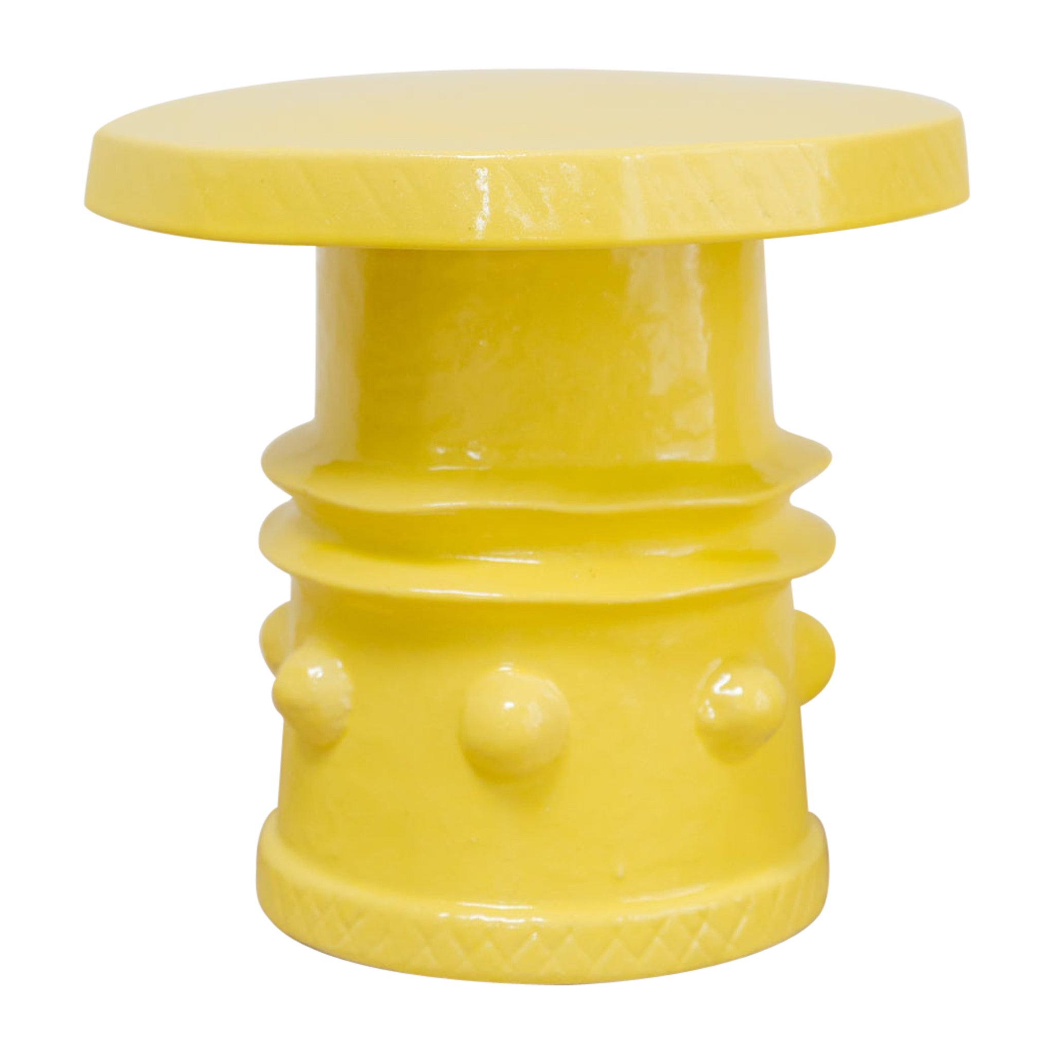 glazed ceramic side table/coffee table/stool