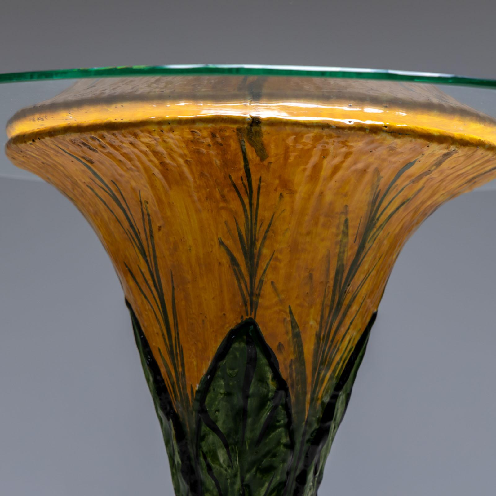 Tavolino in ceramica smaltata, Italia 1960 in vendita 1