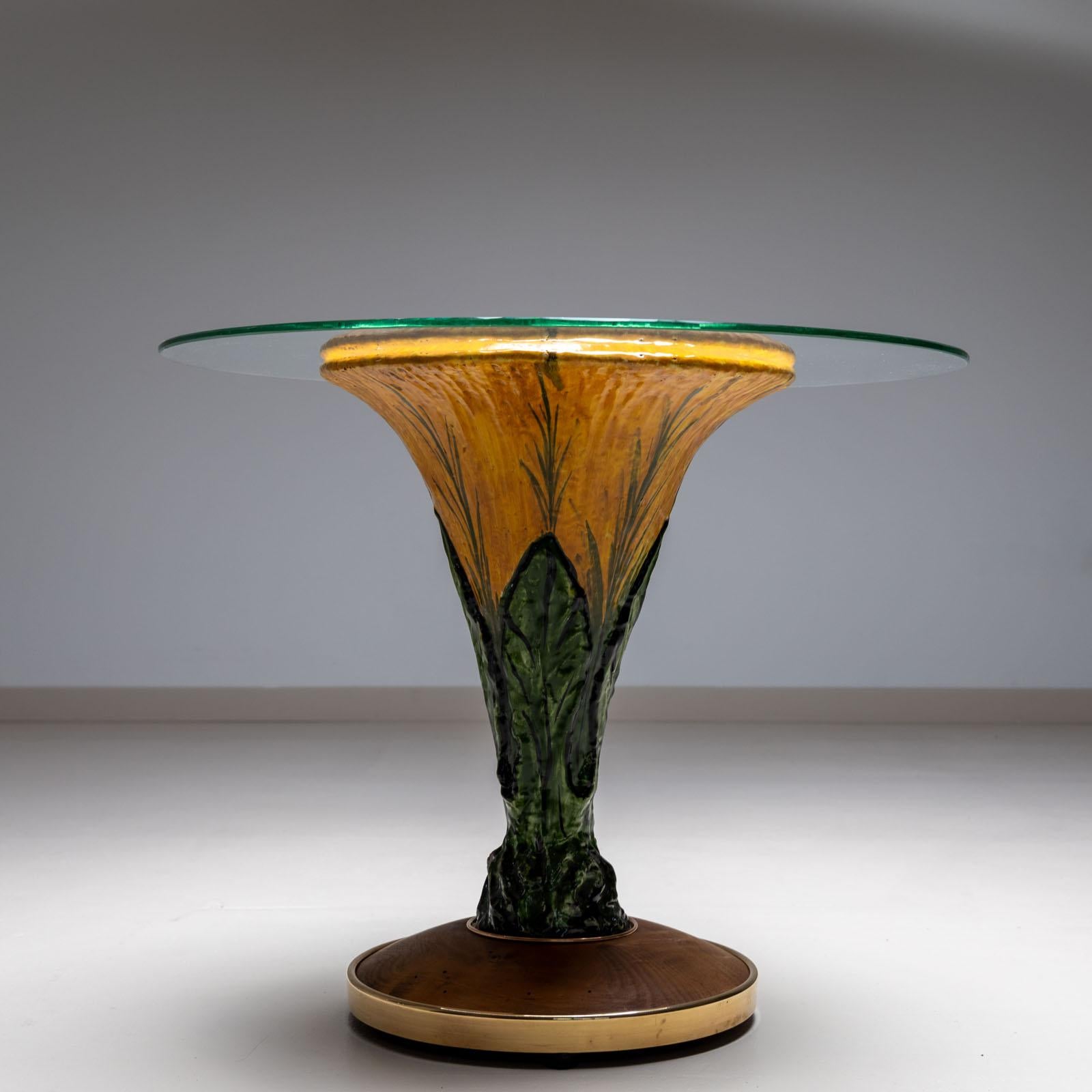 Tavolino in ceramica smaltata, Italia 1960 in vendita 2