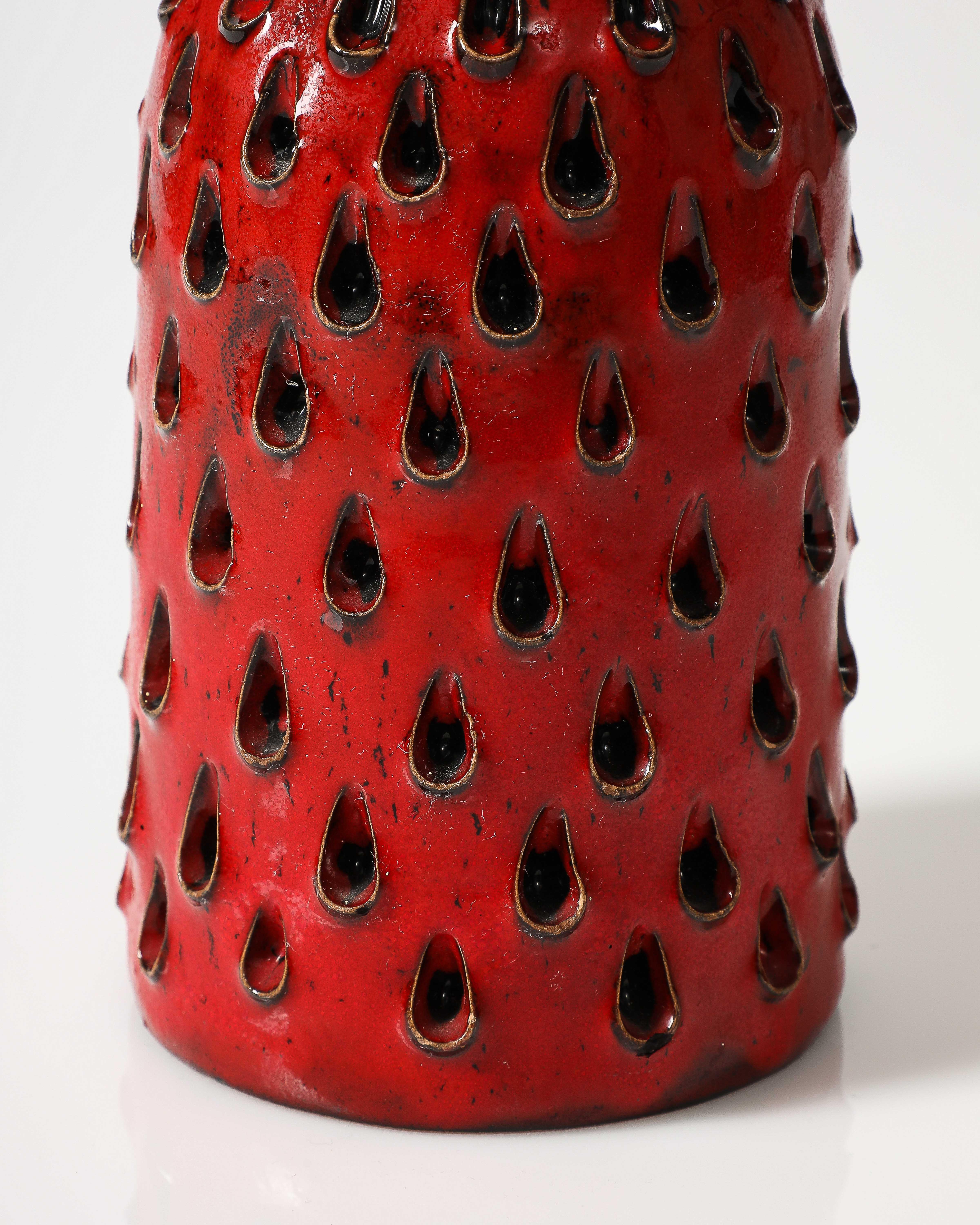 Glazed Ceramic Studio Vase by Fratelli Fanciulacci, Italy, c. 1960 7