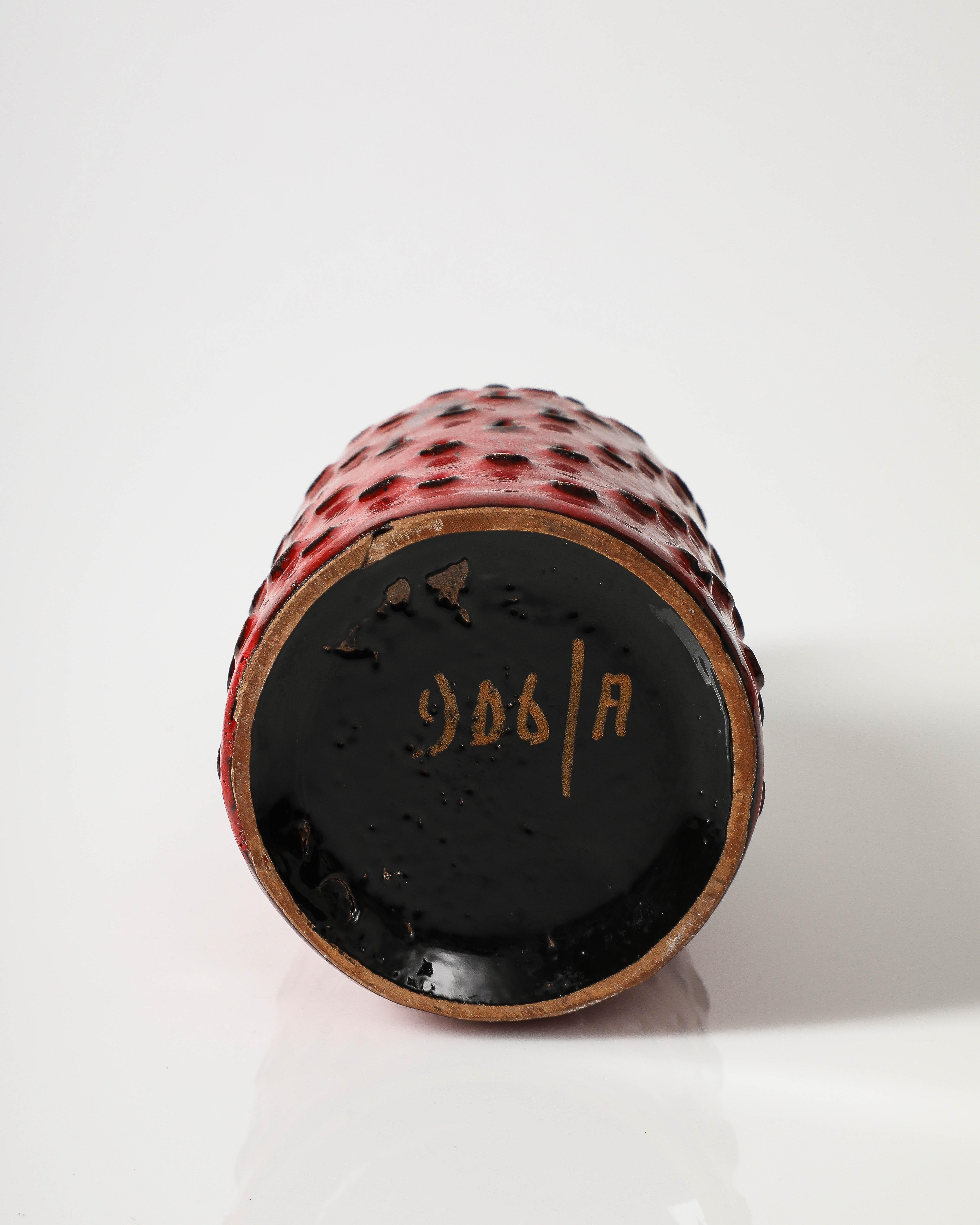 Glazed Ceramic Studio Vase by Fratelli Fanciulacci, Italy, c. 1960 9
