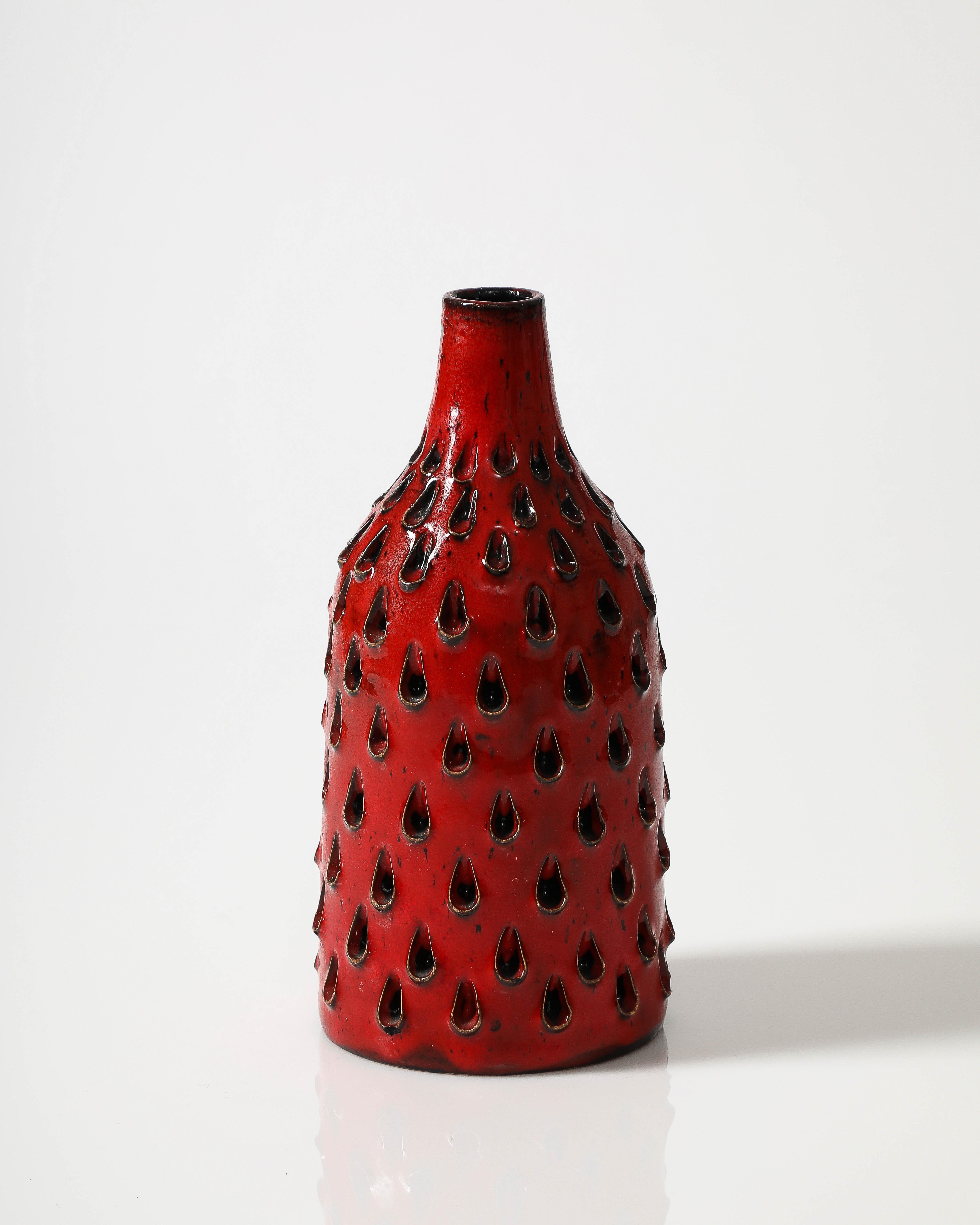 Glazed Ceramic Studio Vase by Fratelli Fanciulacci, Italy, c. 1960 2
