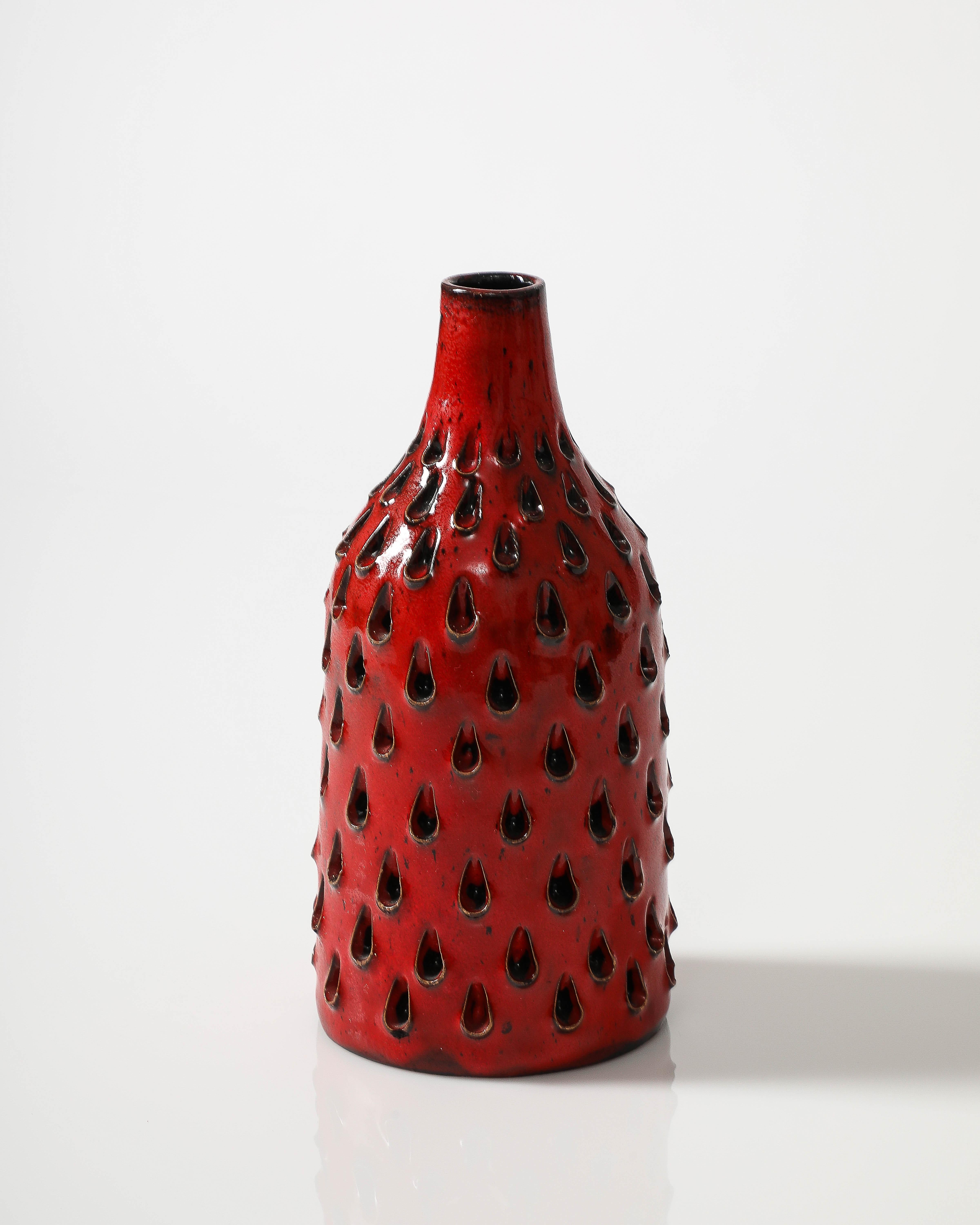 Glazed Ceramic Studio Vase by Fratelli Fanciulacci, Italy, c. 1960 3