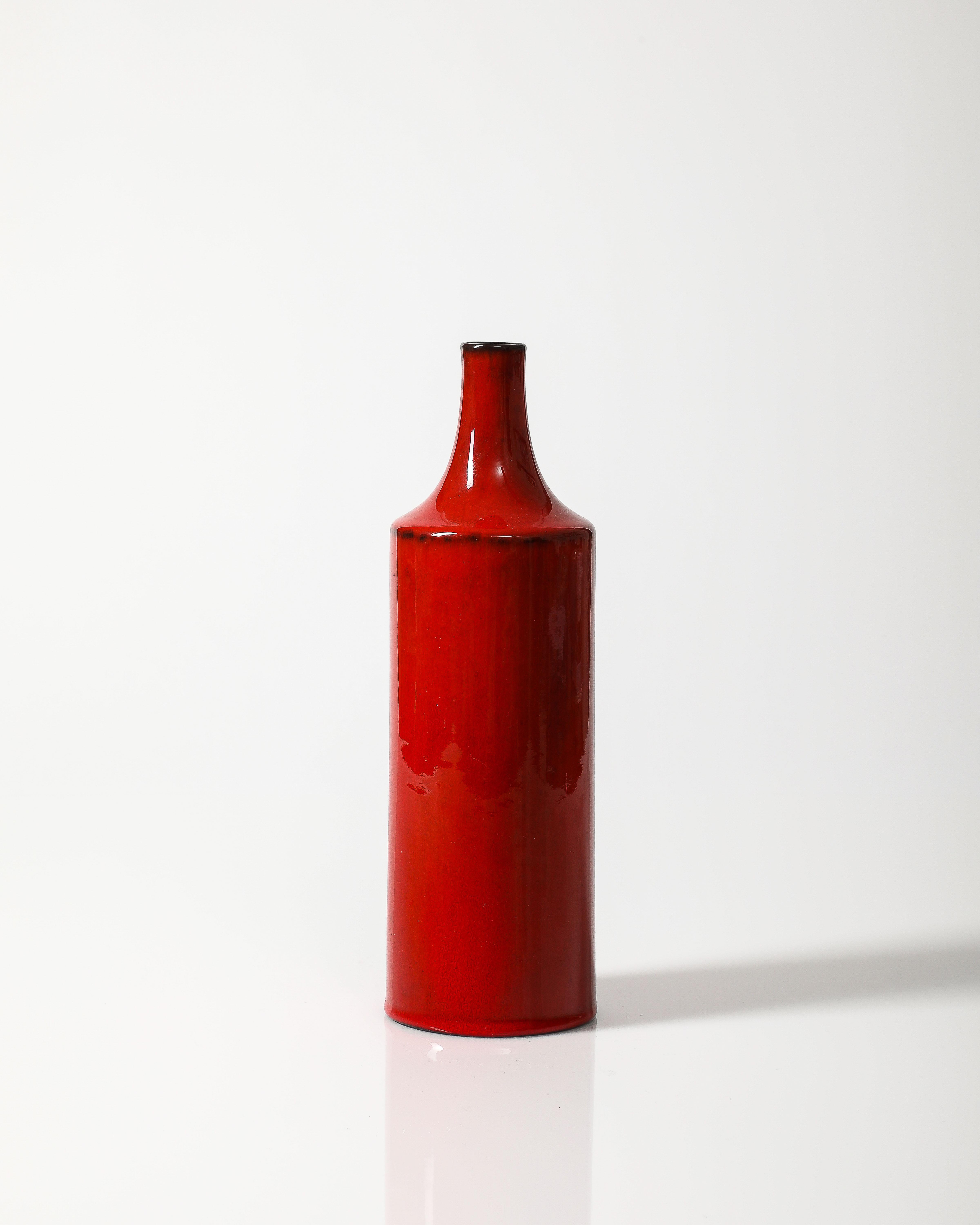 Allemand Vase Studio en céramique émaillée, Allemagne, c. 1950 en vente
