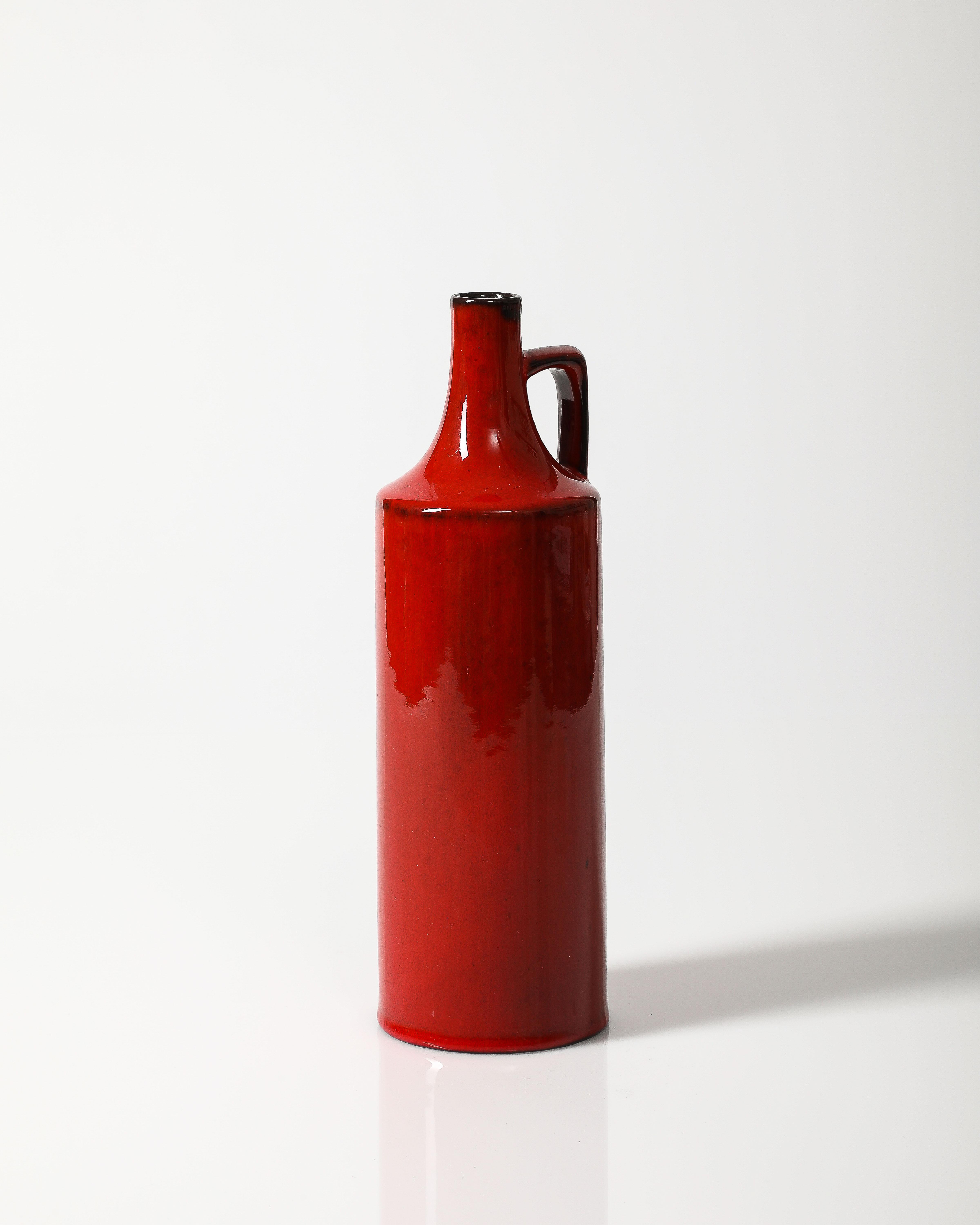 Vase Studio en céramique émaillée, Allemagne, c. 1950 Excellent état - En vente à New York City, NY