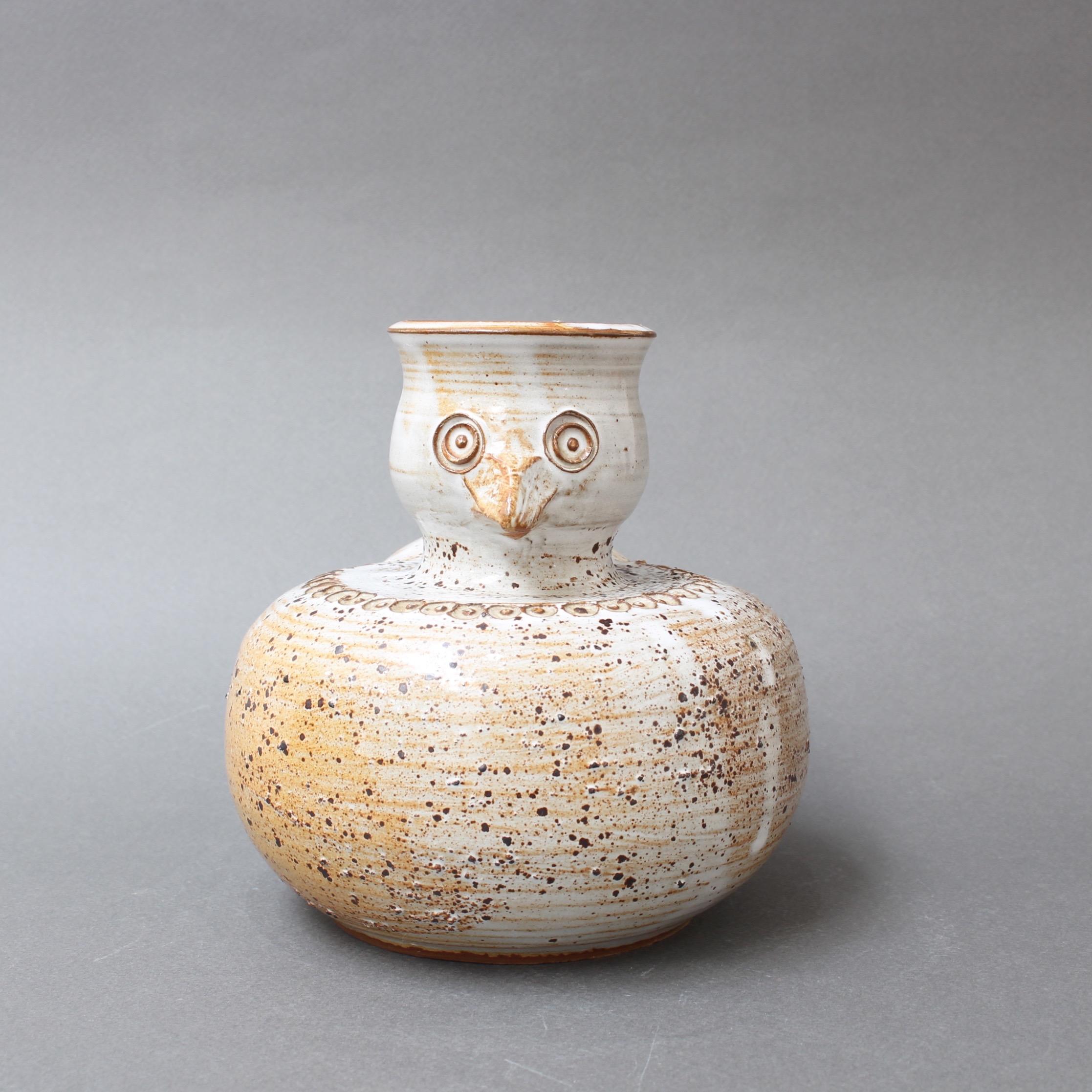 Glazed Ceramic Stylized Bird Vase by Dominique Pouchain, circa 1980s 7