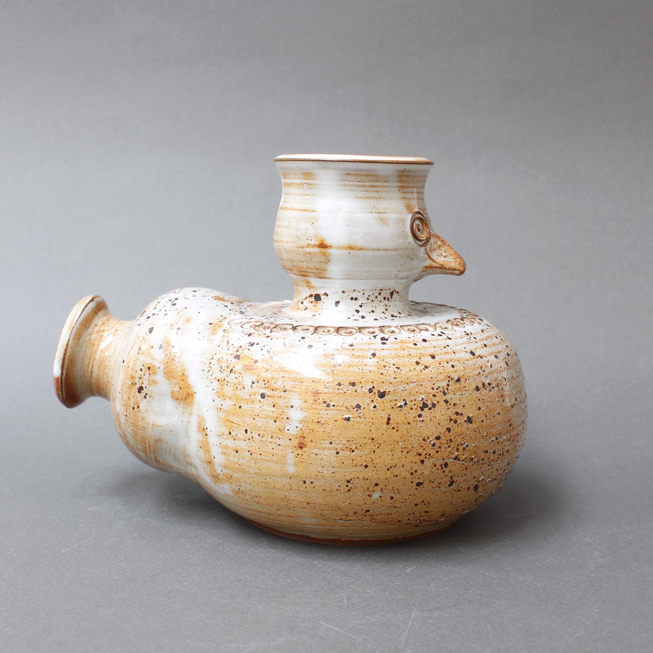 Glazed Ceramic Stylized Bird Vase by Dominique Pouchain, circa 1980s 8