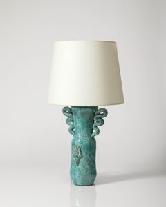 Glazed Ceramic Table Lamo by Boris Kassianoff, France, c. 1970