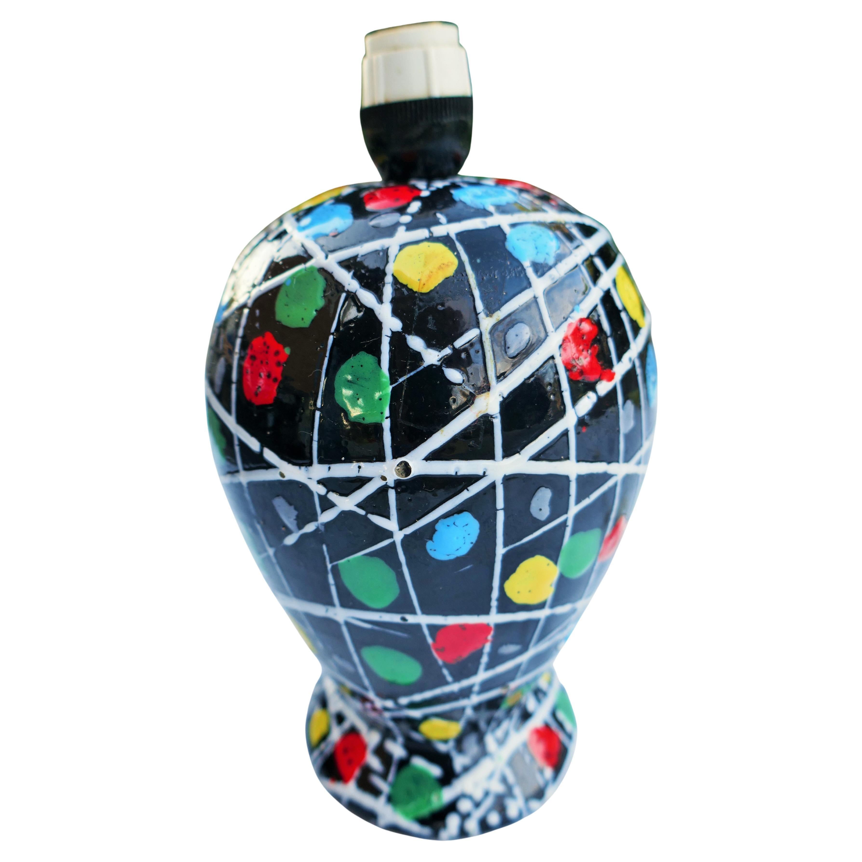 Moderno Glazed ceramic table lamp attributed to the Fanciullacci Brothers in vendita