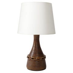 Lampada da tavolo in ceramica smaltata di Accolay, Francia, 1960 ca.