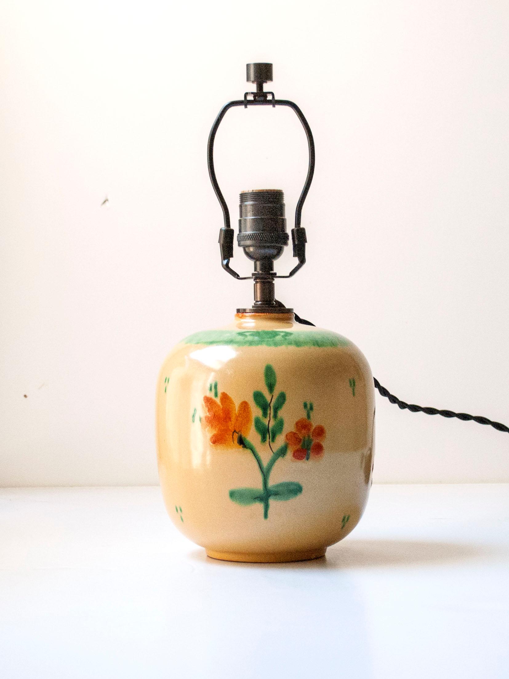 Lampe de table en céramique émaillée par Anna-Lisa Thomson pour Upsala Ekeby, Suède, c. 1940 en vente 2