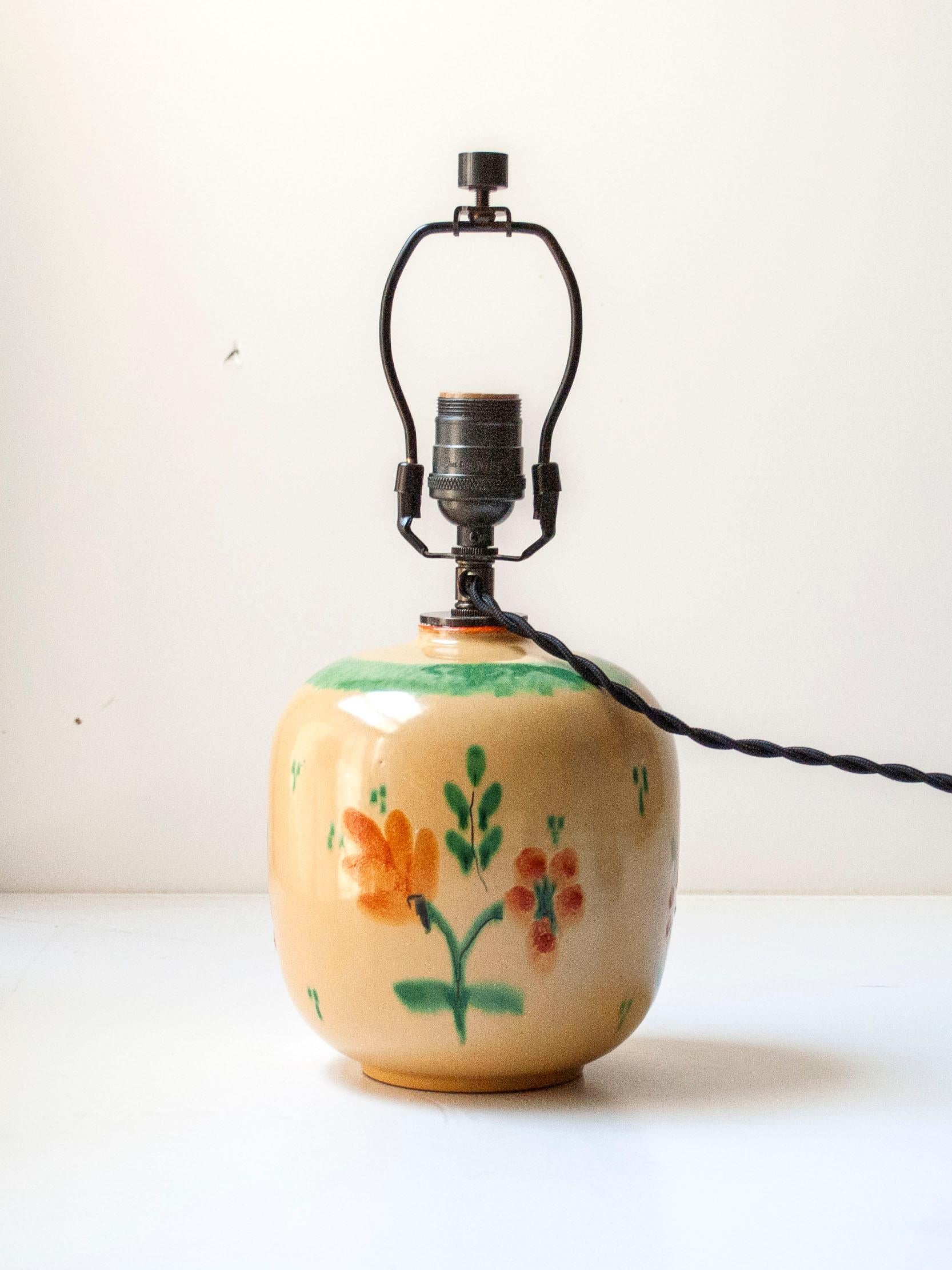 Lampe de table en céramique émaillée par Anna-Lisa Thomson pour Upsala Ekeby, Suède, c. 1940 en vente 7