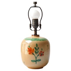 Lampada da tavolo in ceramica smaltata di Anna-Lisa Thomson per Upsala Ekeby, Svezia, 1940 ca.