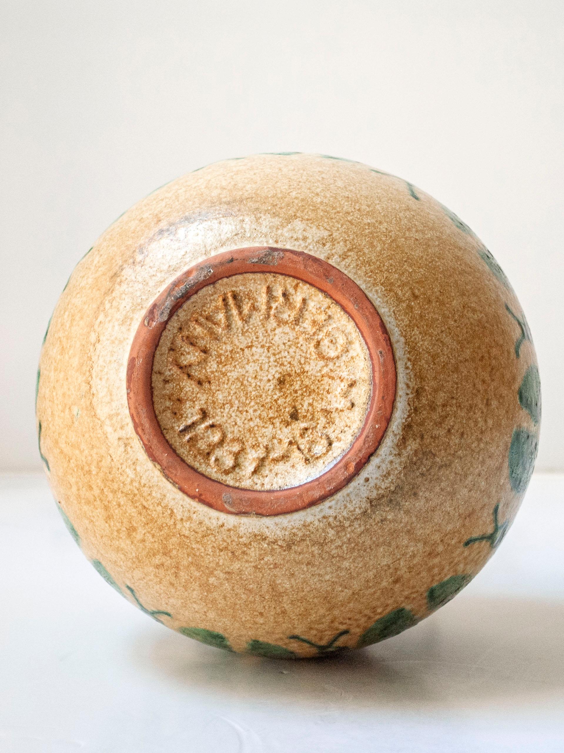 Lámpara de sobremesa de cerámica vidriada de Carstens Tönnieshof, Alemania Occidental, c. 1950 en venta 4