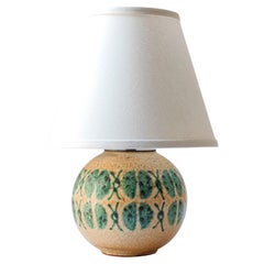 Lampada da tavolo in ceramica smaltata di Carstens Tönnieshof, Germania Ovest, 1950 ca.
