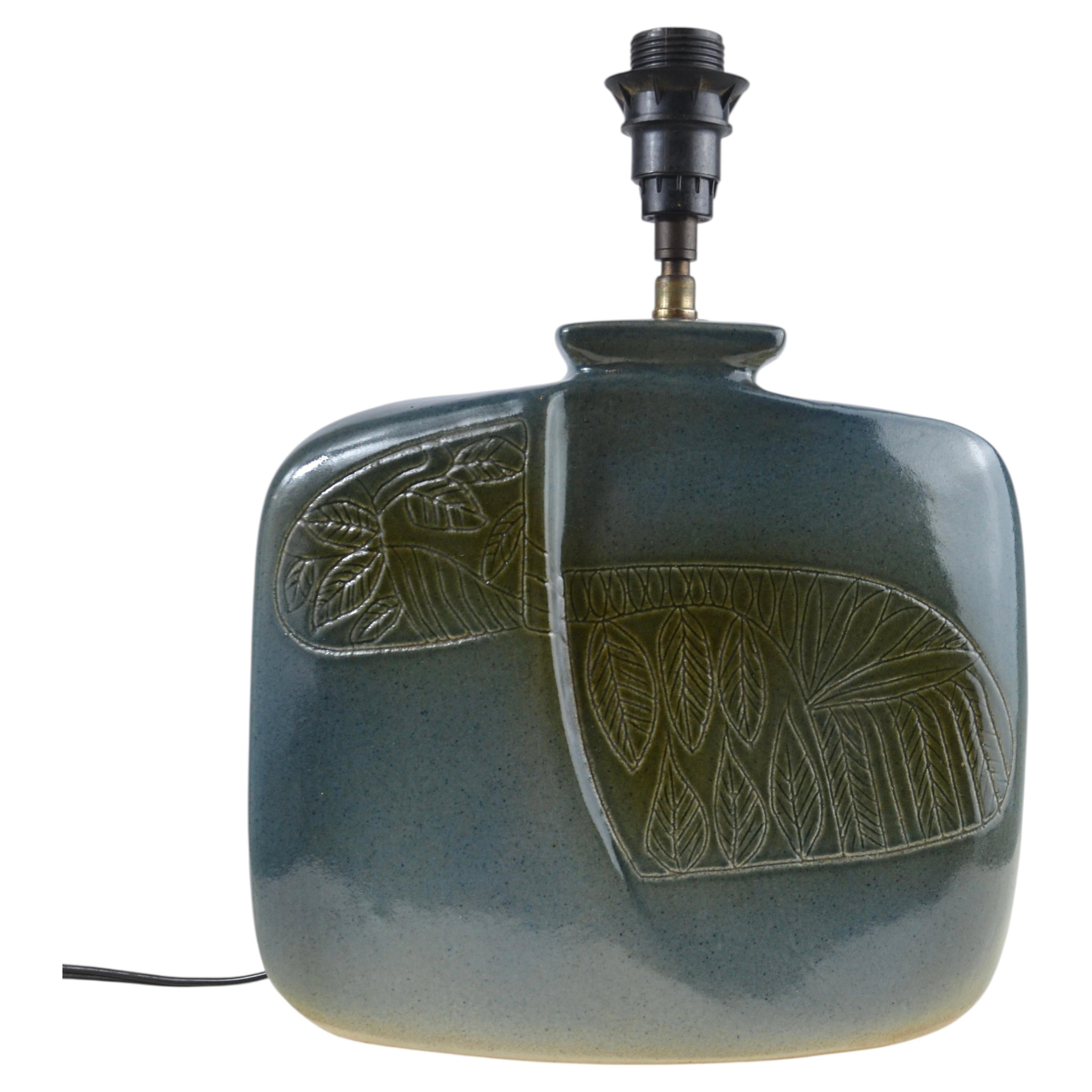 Lámpara de mesa de cerámica esmaltada, de D. Protion, Vallauris, Francia, década de los 70 en venta