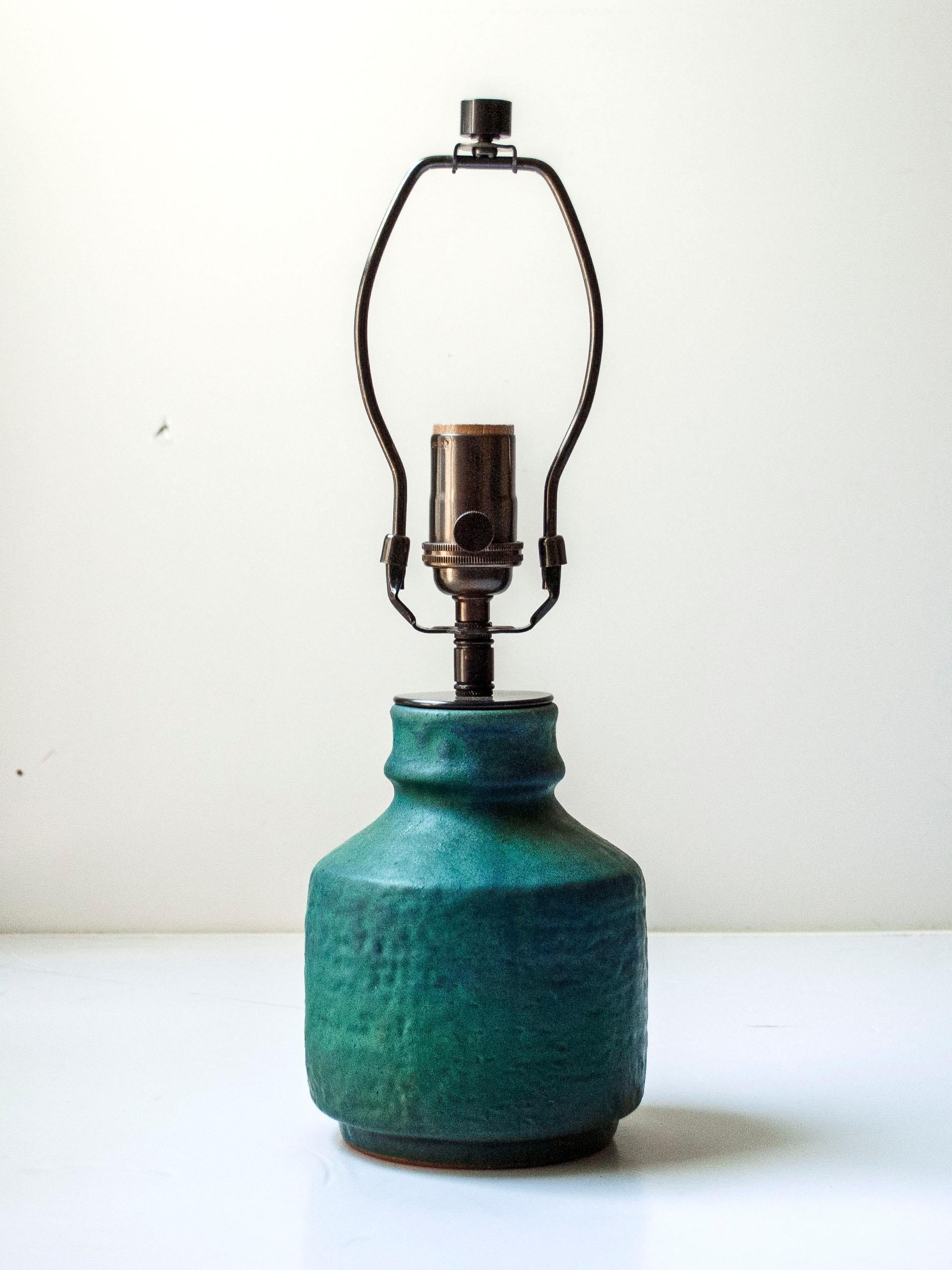 Lámpara de mesa de cerámica esmaltada de Fridegart Glatzle, Alemania Occidental, c. 1950 Alemán en venta