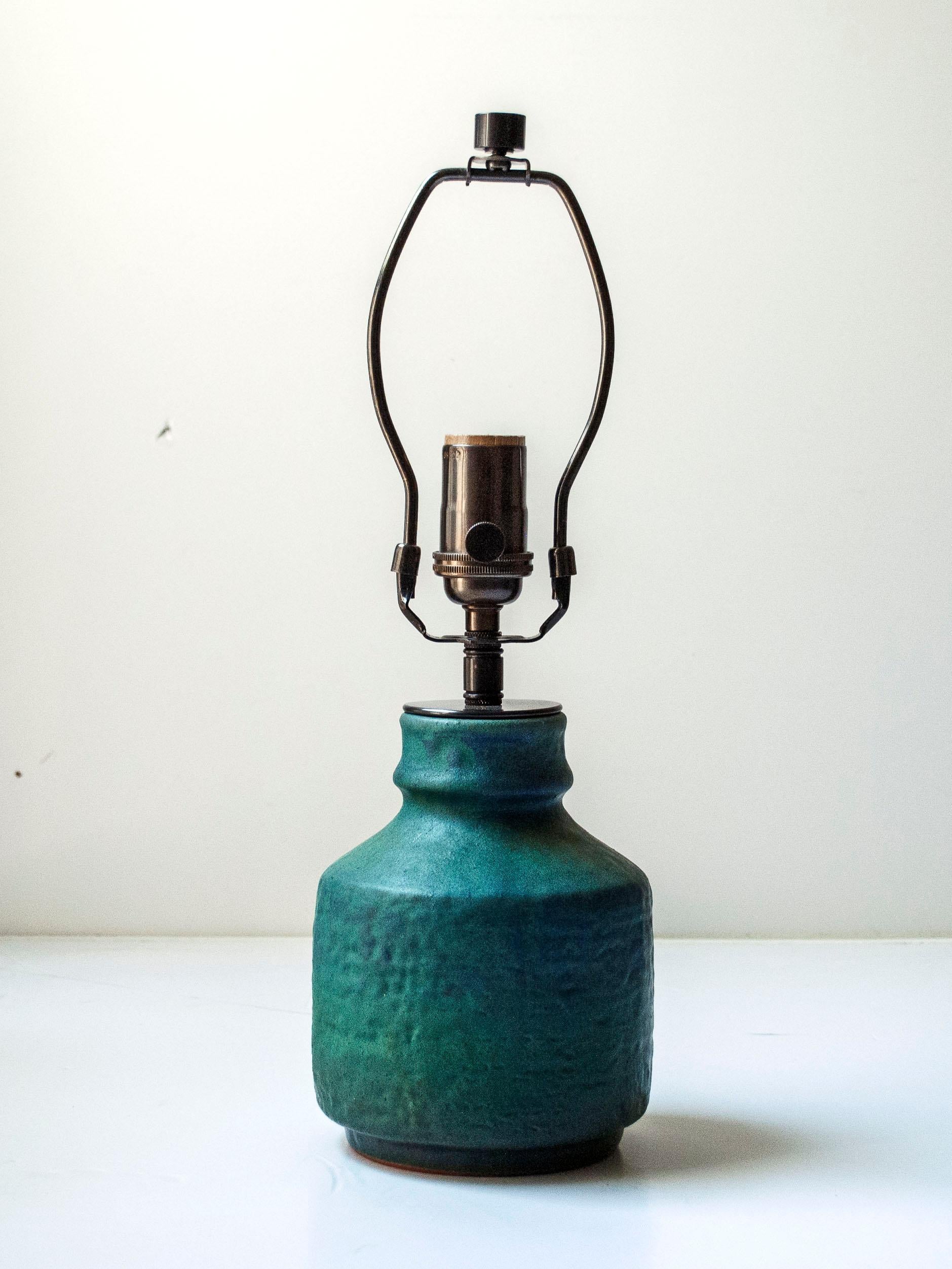 Lámpara de mesa de cerámica esmaltada de Fridegart Glatzle, Alemania Occidental, c. 1950 Glaseado en venta