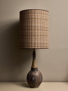 Glazed Ceramic Table Lamp by JC Courjauld