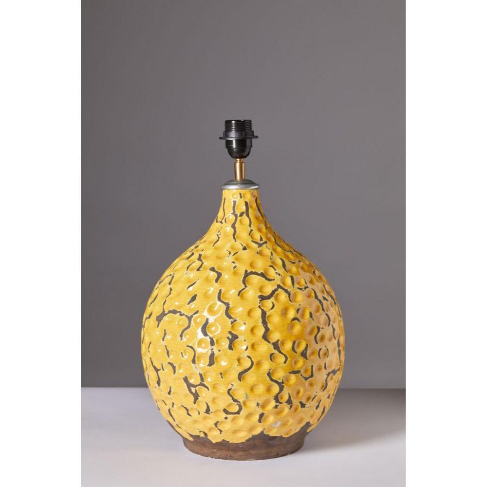 Glazed Ceramic Table Lamp by Keramos, France, c. 1940 In Excellent Condition For Sale In New York City, NY