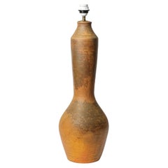 Glazed ceramic table lamp by La Borne, circa 1940.