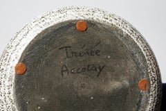 Lampada da tavolo in ceramica smaltata di Les potiers d'Accolay, 1960-1970 circa.